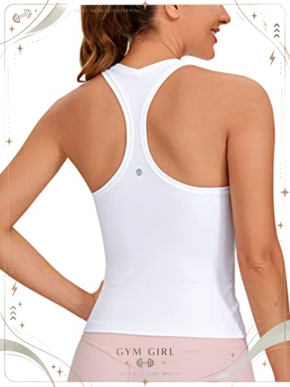 Butterluxe Racerback Tank Top Waist Length Yoga Workout